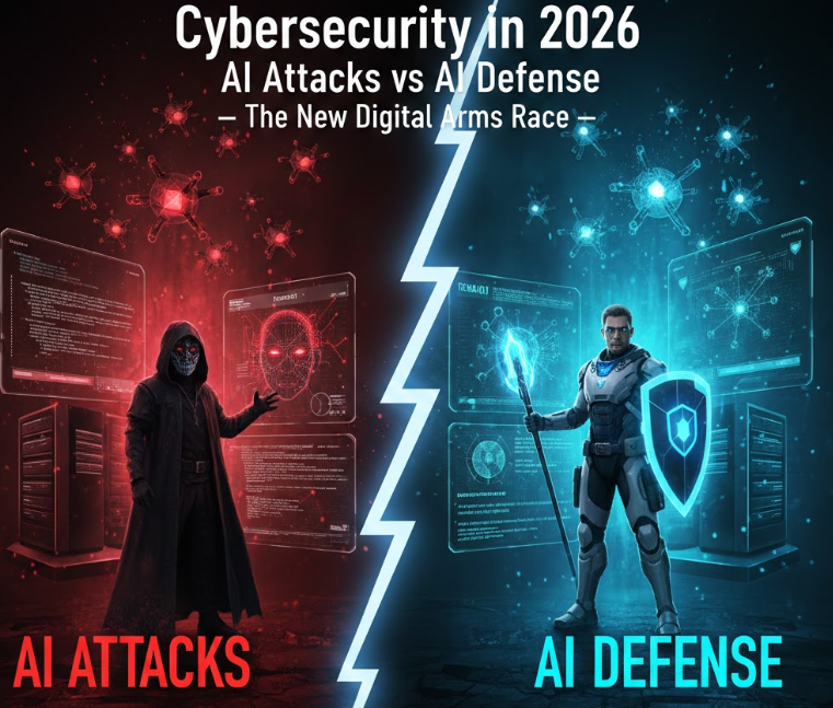 Cybersecurity in 2026: AI Attacks vs AI Defense — The New Digital Arms Race